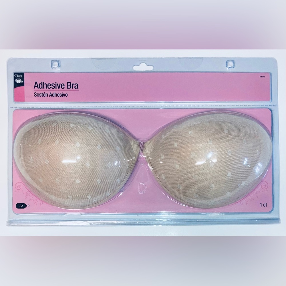 Dritz Strapless Backless Adhesive Bra - NEW! Size D.